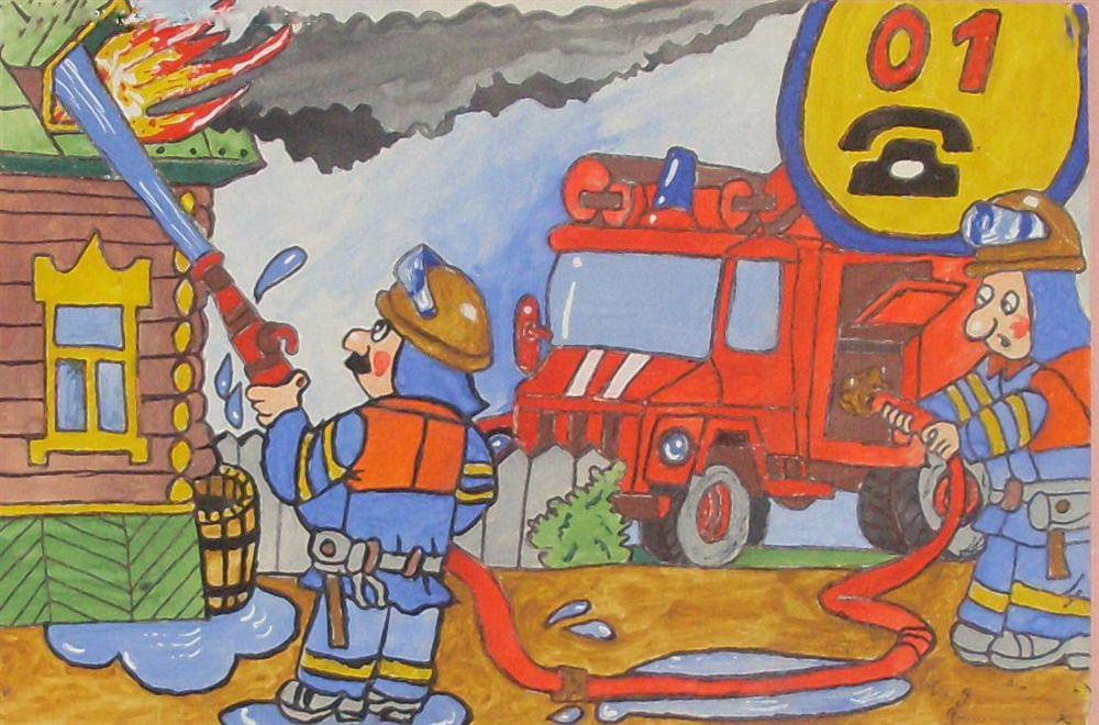Малюнки для срисовки про пожежну безпеку (32 фото)
